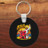 Jesus Has Your Back Christian Faith Schlüsselanhänger (Vorderseite)