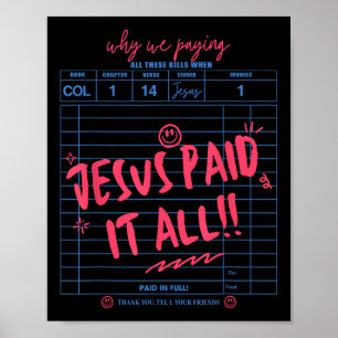 Jesus hat alles Christliche Jesus Bible Verse Wome Poster