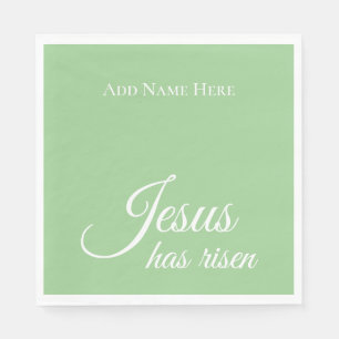 Jesus hat Christliches Ostern von Angewohnheit zu Serviette