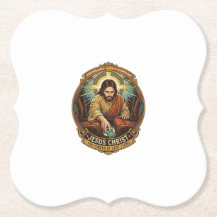 Jesus hat das Telefon zwischen Autositzen fallen l Untersetzer