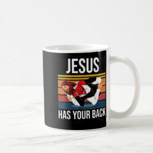 Jesus hat deinen Rücken Brasilianisches Jiu Jitsu Kaffeetasse