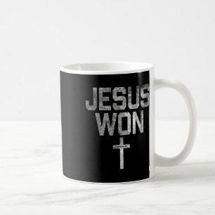 Jesus hat den christlichen Glauben gewonnen, nur h Kaffeetasse
