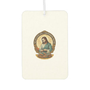 Jesus hat den flachen Yoga-Ball komplett entleert Autolufterfrischer