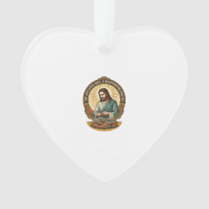 Jesus hat den flachen Yoga-Ball komplett entleert  Ornament
