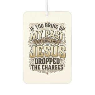 Jesus hat die Anklage fallen gelassen Vintage Chri Autolufterfrischer