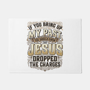 Jesus hat die Anklage fallen gelassen Vintage Chri Fußmatte