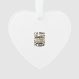 Jesus hat die Anklage fallen gelassen Vintage Chri Ornament