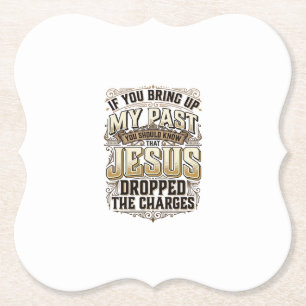 Jesus hat die Anklage fallen gelassen Vintage Chri Untersetzer