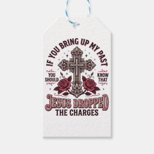 Jesus hat die Anklage fallen gelassen Vintage-Kreu Geschenkanhänger