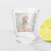 Jesus hat eine Brille geschossen! Schnapsglas (Rückseite)