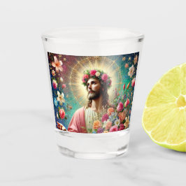 Jesus hat eine Brille geschossen! Schnapsglas