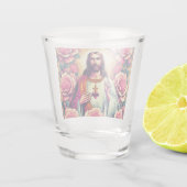Jesus hat eine Brille geschossen! Schnapsglas (Rückseite)