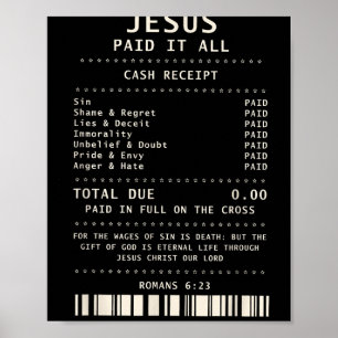 Jesus hat es alle lustigen Christlichen Glaubensbi Poster