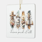 Jesus hat es alles bezahlt Ostern Ornament (Links)