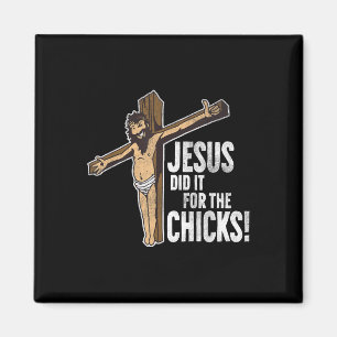 Jesus hat es für das Christliche Kreuz der Jungen Magnet