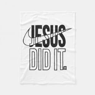 Jesus hat es Religiöses Kreuz Christlich Fleecedecke