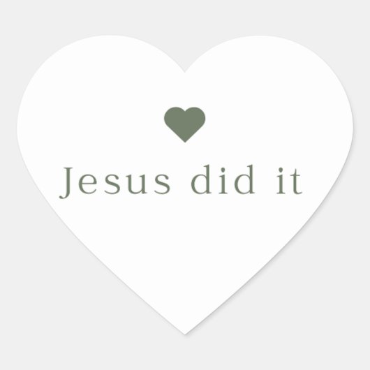 Jesus hat es Sticker gemacht (Vorderseite)
