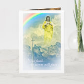 JESUS HAT GLAUBEN, DASS DER STORM GEHEN WIRD KARTE (Vorderseite)