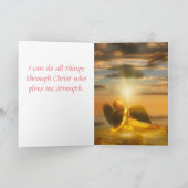 JESUS HAT GLAUBEN, DASS DER STORM GEHEN WIRD KARTE (Innenseite)