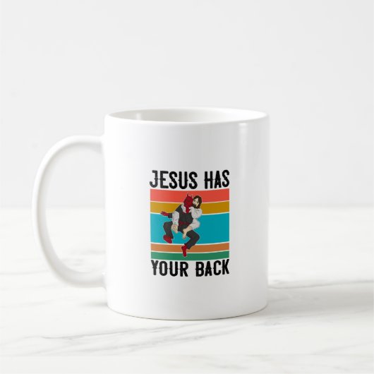Jesus hat Ihren brasilianischen Jiu Jitsu-Gabe Chr Kaffeetasse (Links)