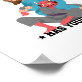 Jesus hat Ihren Rücken Jiu-Jitsu BJJ Funny MIXED M Poster (Ecke)