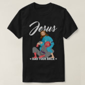 Jesus hat Ihren Rücken Jiu-Jitsu BJJ Funny MIXED M T-Shirt (Design vorne)