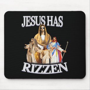 Jesus hat Jesus Christus zu einem religiösen Oster Mousepad