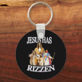 Jesus hat Jesus Christus zu einem religiösen Oster Schlüsselanhänger (Vorderseite)