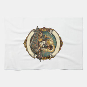 Jesus hat kleine Schraube dicke Teppich DIY Humor_ Geschirrtuch