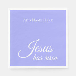 Jesus hat Lila Christliches Ostern nach Maß aufget Serviette