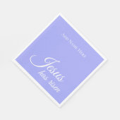 Jesus hat Lila Christliches Ostern nach Maß aufget Serviette (Ecke)