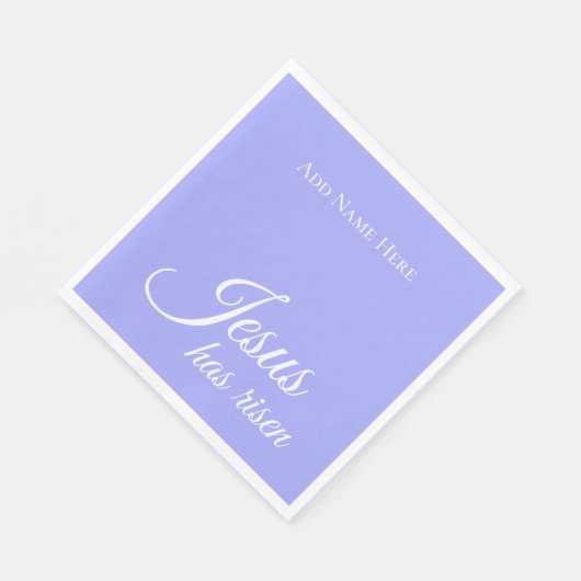 Jesus hat Lila Christliches Ostern nach Maß aufget Serviette (Ecke)