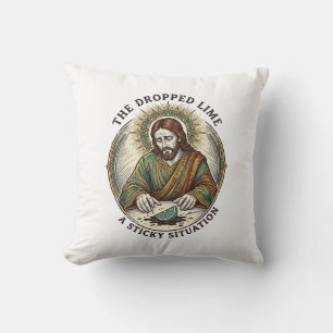 Jesus hat Limettenscheibe schmutzigen Boden Tequil Kissen