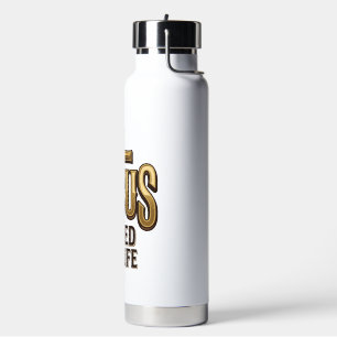Jesus hat mein Leben gerettet Kreuz Vintage Trinkflasche