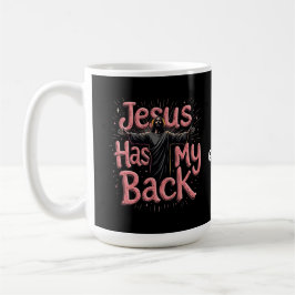 Jesus hat meinen Rücken Glauben, Hoffnung, den Pow Kaffeetasse
