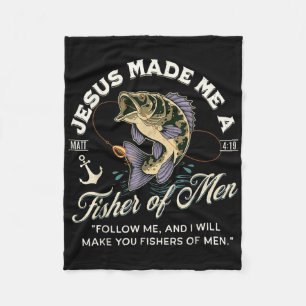 Jesus hat mich zu einem Fisch der Männer gemacht,  Fleecedecke