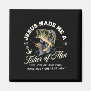 Jesus hat mich zu einem Fisch der Männer gemacht,  Magnet