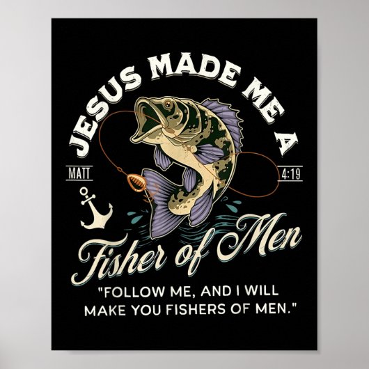 Jesus hat mich zu einem Fisch der Männer gemacht, Poster (Vorne)
