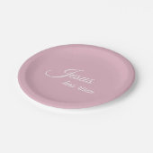 Jesus hat Pastel Pink Christlichen Ostern Pappteller (Schrägansicht)