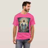 Jesus hat Rizzen .Christliche Malerei T-Shirt (Vorne ganz)