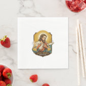 Jesus hat sich den Finger verbrannt, als er den Te Serviette (Beispiel)