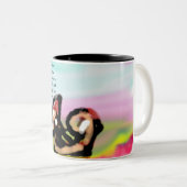 Jesus hat Sorge Zweifarbige Tasse (VorderseiteRechts)
