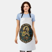 Jesus hat spät nachts Taco-Straßenessen betrunken Schürze (Getragen)