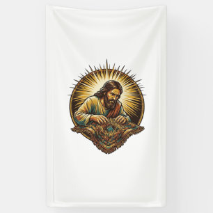 Jesus hat winzige SD-Karte fallen gelassen, verlor Banner