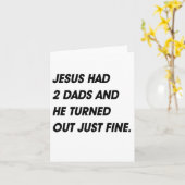 JESUS HATTE 2 VÄTER UND FEIN FÄLLT AUS KARTE (Gelbe Blume)