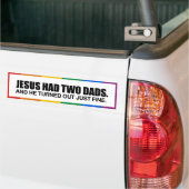 JESUS HATTE ZWEI VATER -.pnng Autoaufkleber (Auf Lkw)
