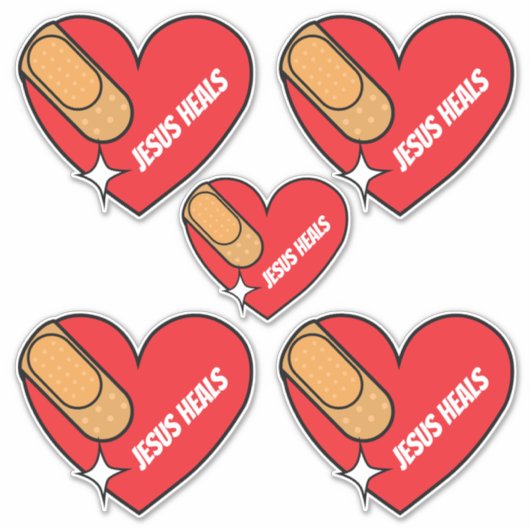 Jesus Heals Aufkleber (Vorderseite)