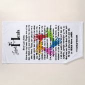 JESUS HEALS BEACH TOWEL STRANDTUCH (Vorderseite)