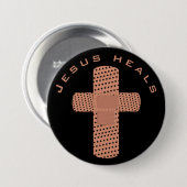 Jesus Heals Button (Vorne & Hinten)