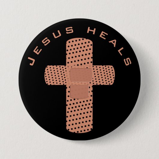 Jesus Heals Button (Vorderseite)